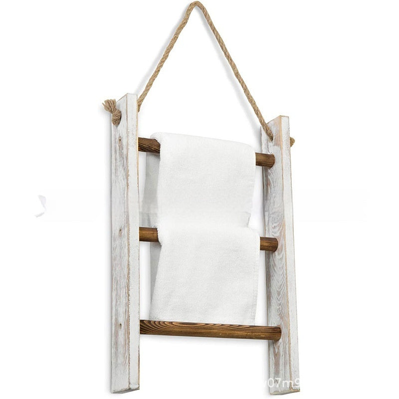Étagère À Serviettes En Bois – Style Moderniste Épuré