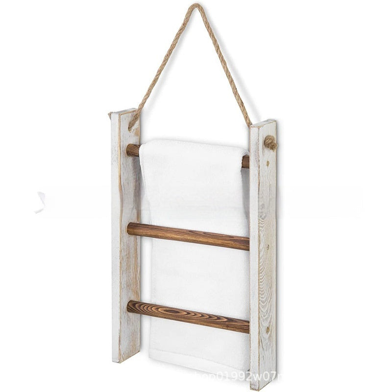 Étagère À Serviettes En Bois – Style Moderniste Épuré