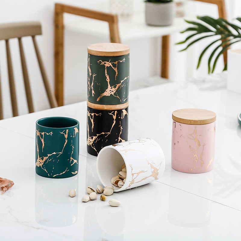 Pot De Rangement Alimentaire En Céramique – Hermétique Et Élégant